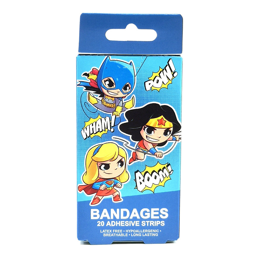 5x 20pc Young Justice Chibi Bandages Adhesive Strip Kids 6y+