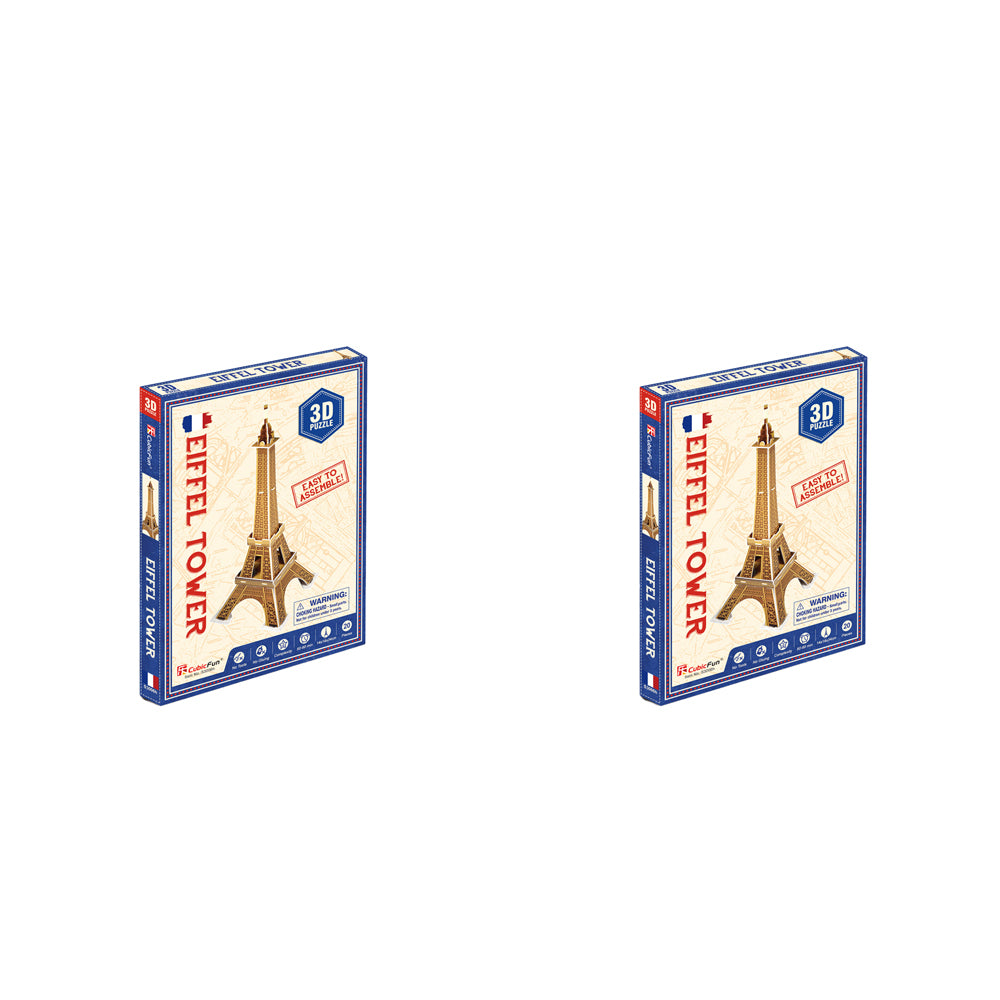 2x 20pc CubicFun Eiffel Tower 3D Puzzle Kids/Children Building Toy 4y+
