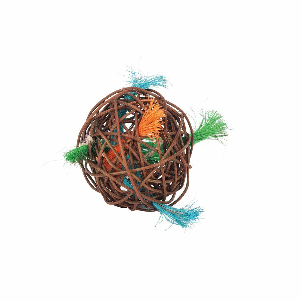 4PK Nature Island Gnaw & Chew Loco Ball Rabbit/Guinea Pig Pet Activity Toy Natural