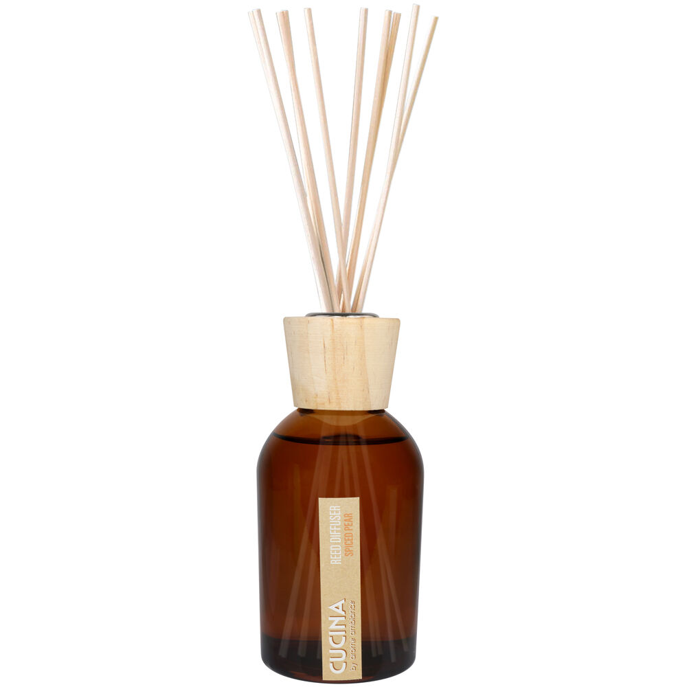 Arome Ambiance Cucuna Diffuser Spiced Pear Fragrance Oil w/ 8 Reeds 200mL