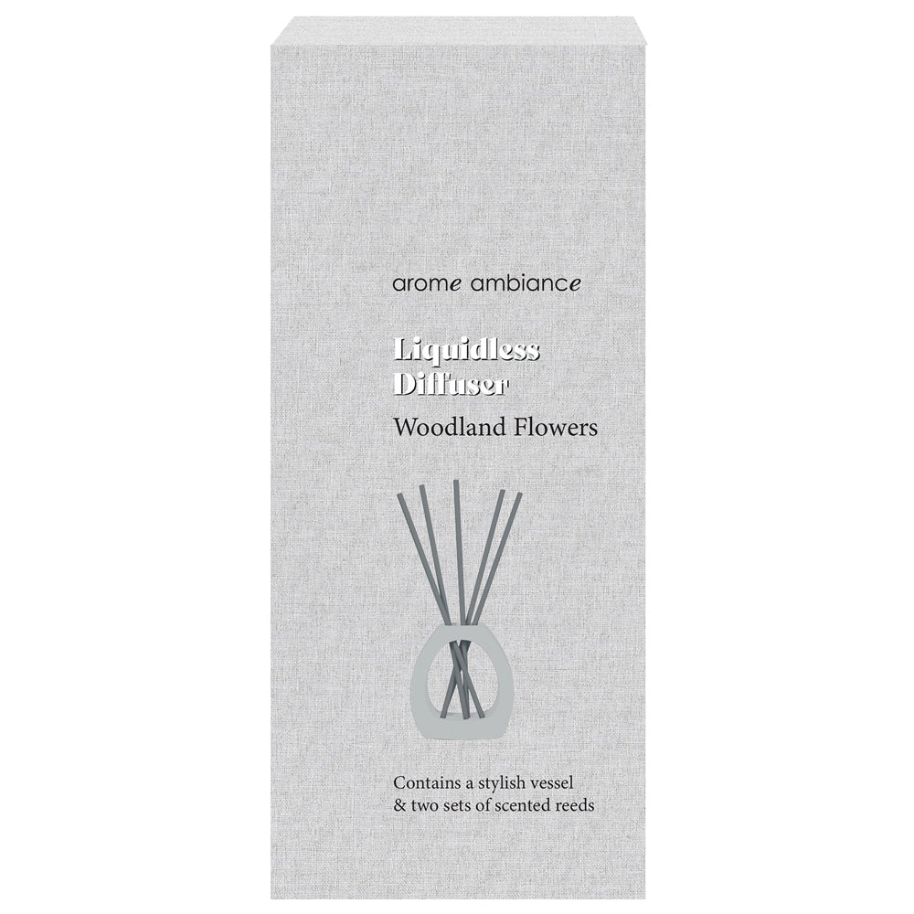 2PK Arome Ambiance Arch Series Liquidless Reed Diffuser Set Woodland Flowers Scent