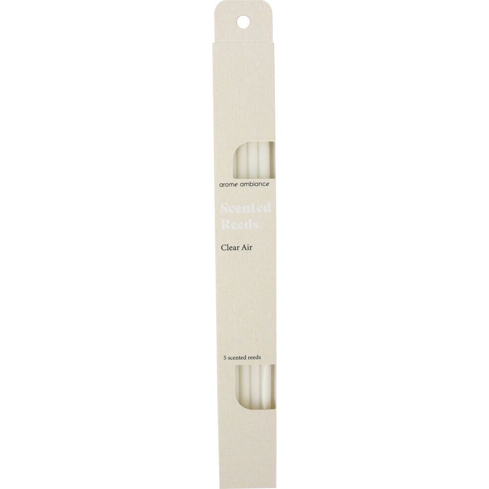 6x 5pc Arome Ambiance Scented Reeds 3.6x29cm Clear Air - White