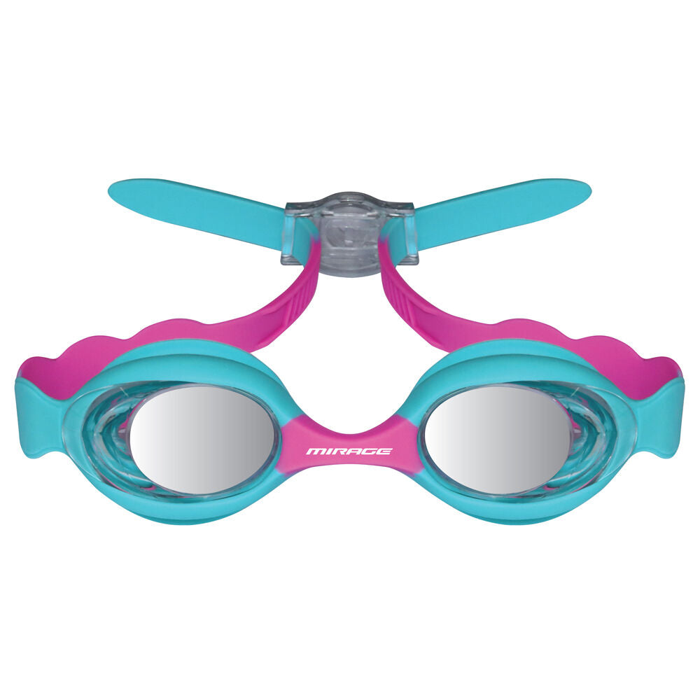 Mirage Junior Kids Goggles/Swim Cap/Ear Plugs Swimming Pack Pink