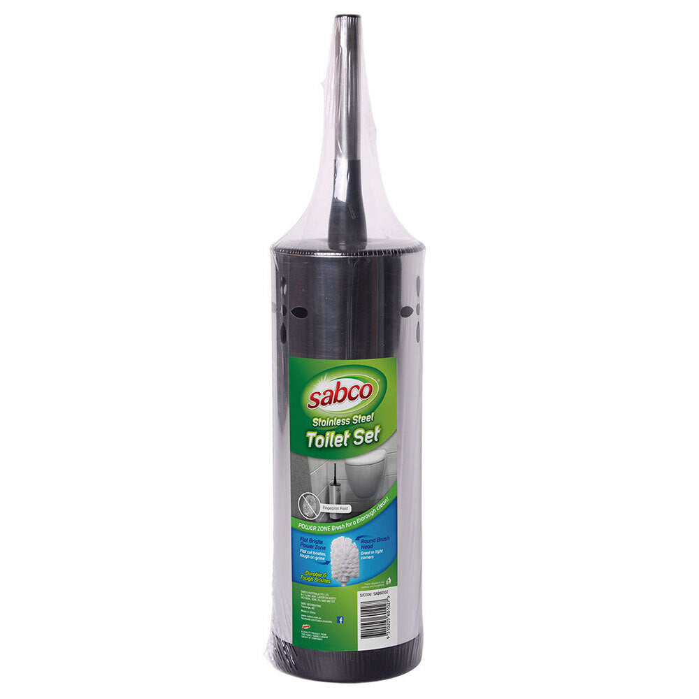 Sabco Stainless Steel Toilet Brush Set