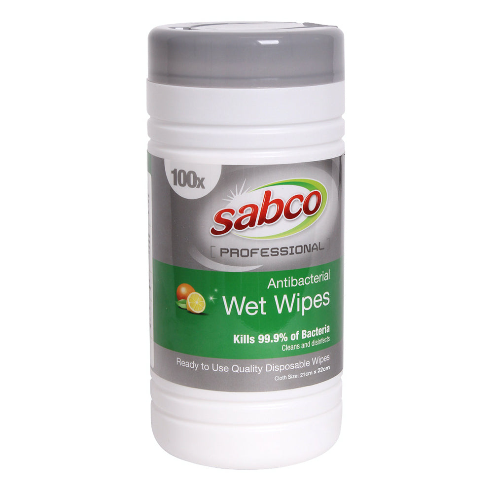 200pc Sabco Professional Antibacterial Wet Wipes