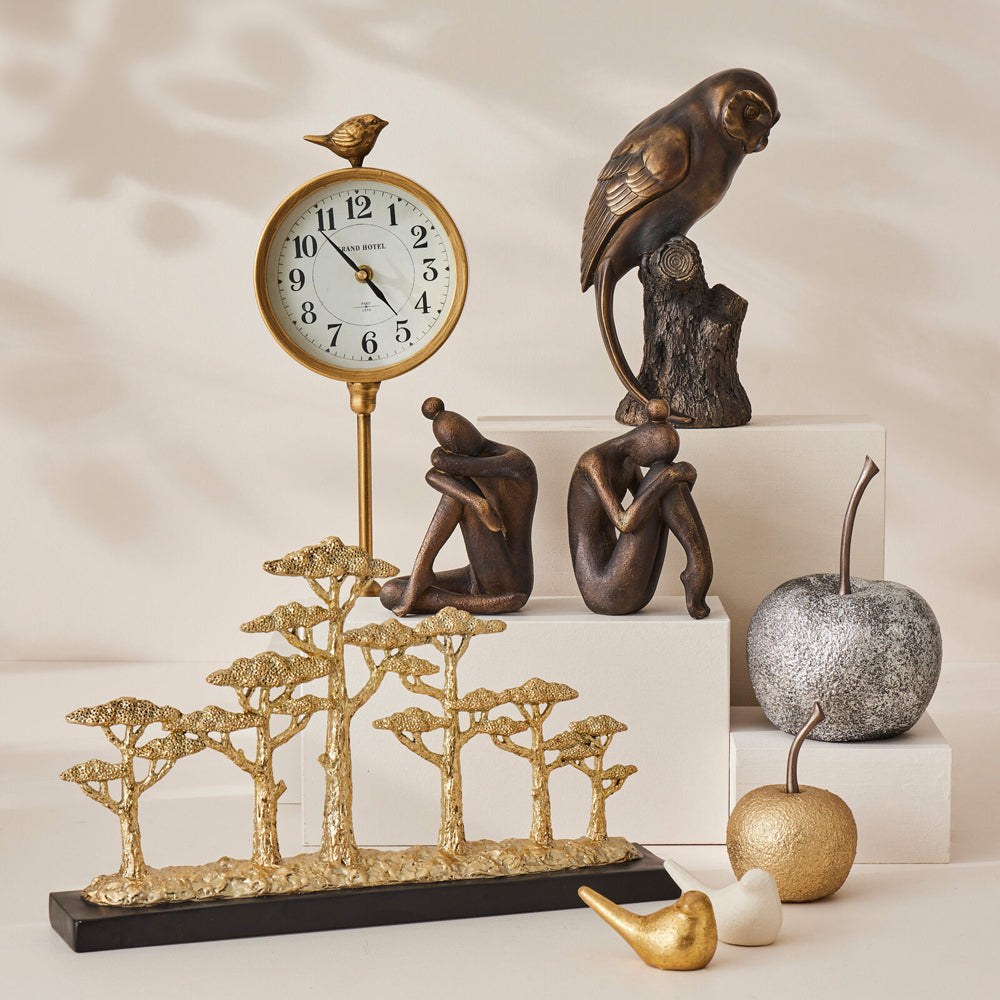 Pilbeam Living Enchanted Forest Sculpture Home Decor - Gold