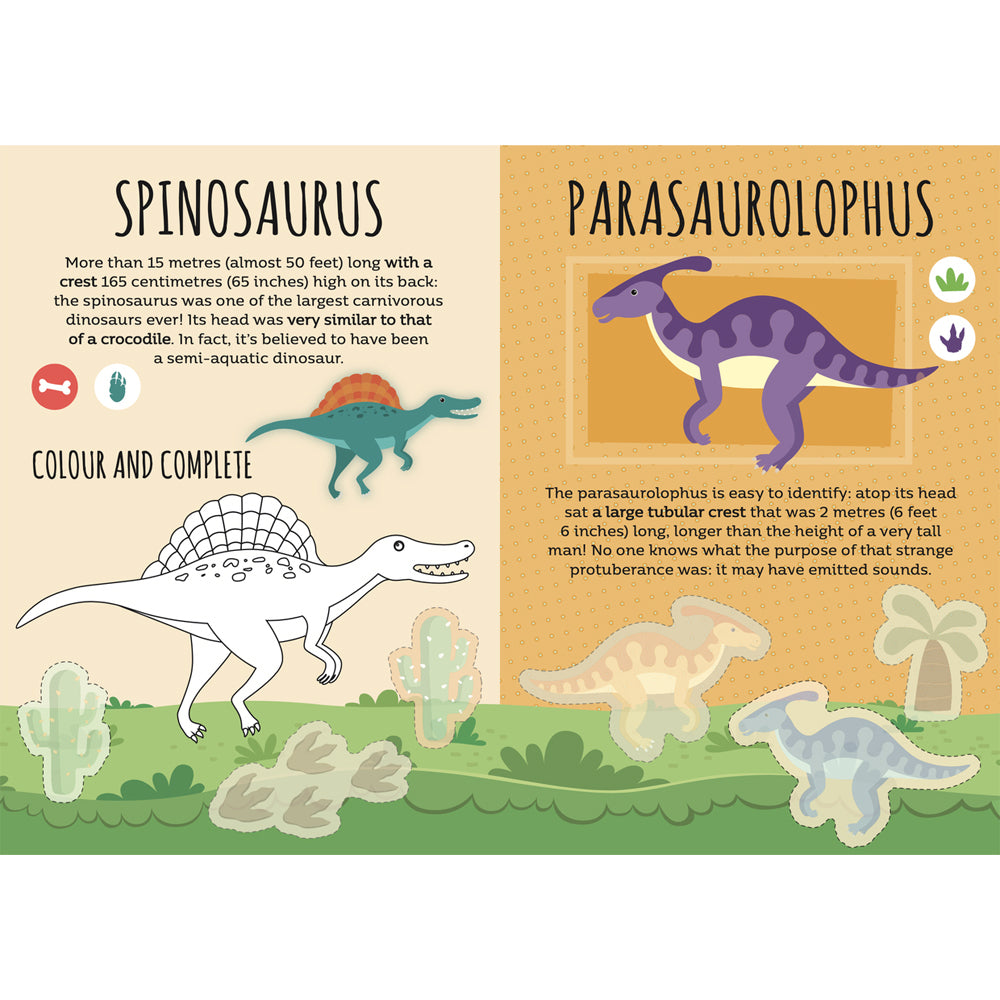 3x Sassi Stickers & Activities Book Kids/Children Fun Reading Dinosaurs 3y+