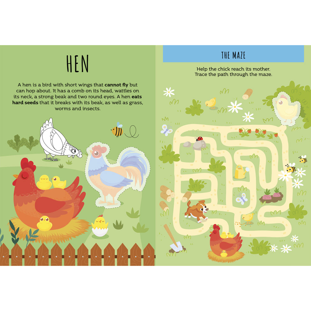 3x Sassi Stickers & Activities Book Kids/Children Fun Reading The Farm 3y+