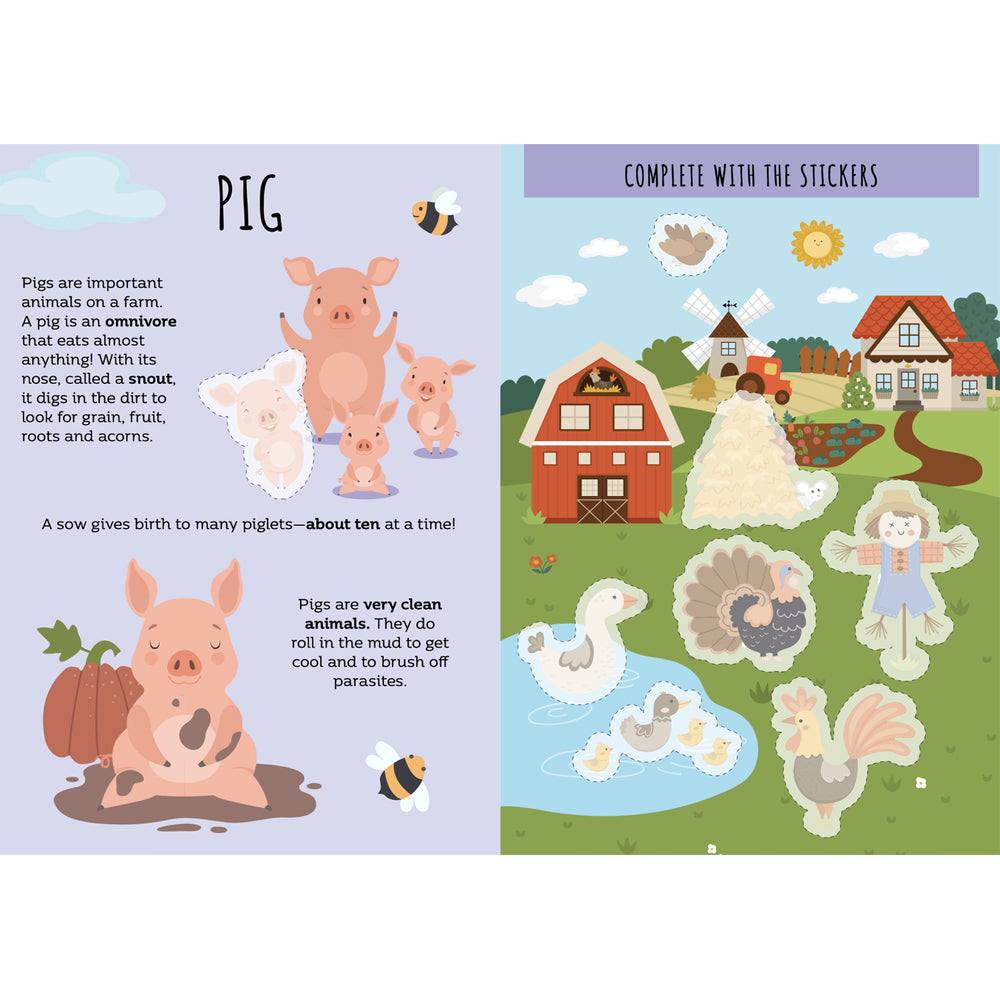 3x Sassi Stickers & Activities Book Kids/Children Fun Reading The Farm 3y+