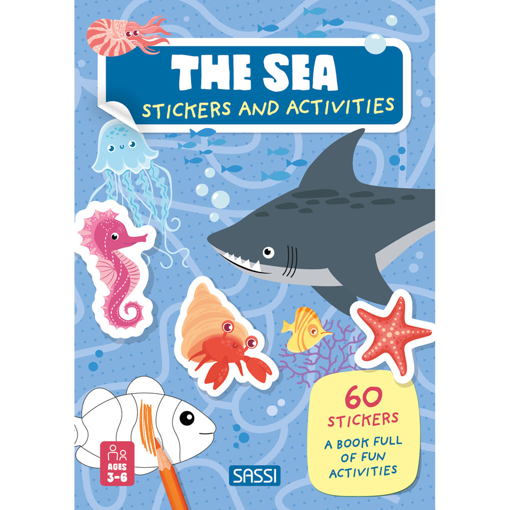 3x Sassi Stickers & Activities Book Kids/Children Fun Reading The Sea 3y+