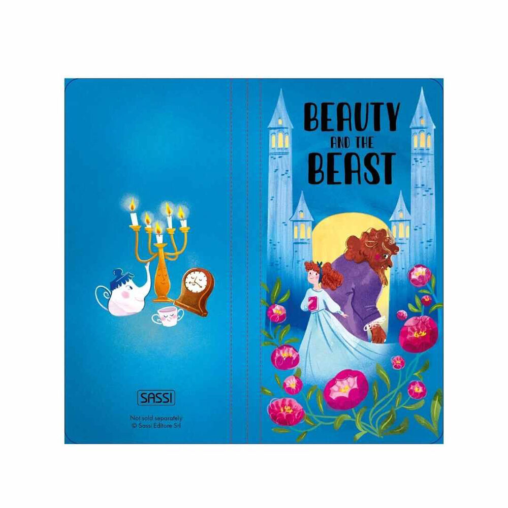 30pc Sassi Fairy Tale Puzzle & Story Book Kids Activity Set Beauty The Beast 3y+