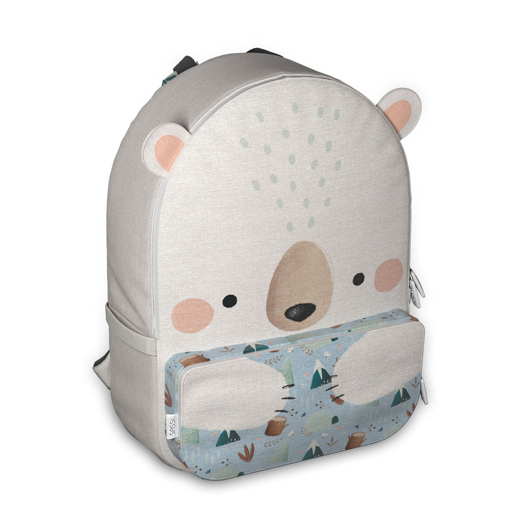 Sassi A4 Junior Cotton Backpack Munchy the Bear 3+