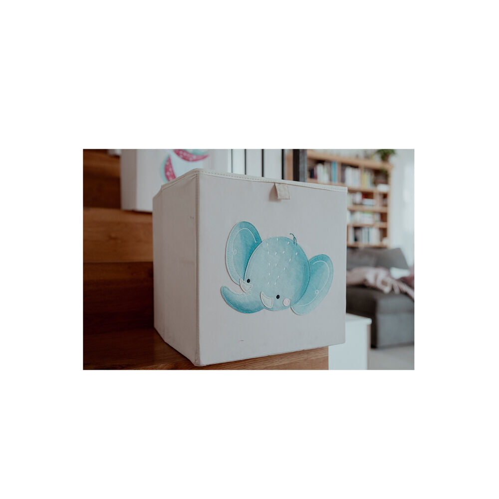 Sassi Storage Square Box Chewy The Elephant Kids/Childrens Home Decor 3+