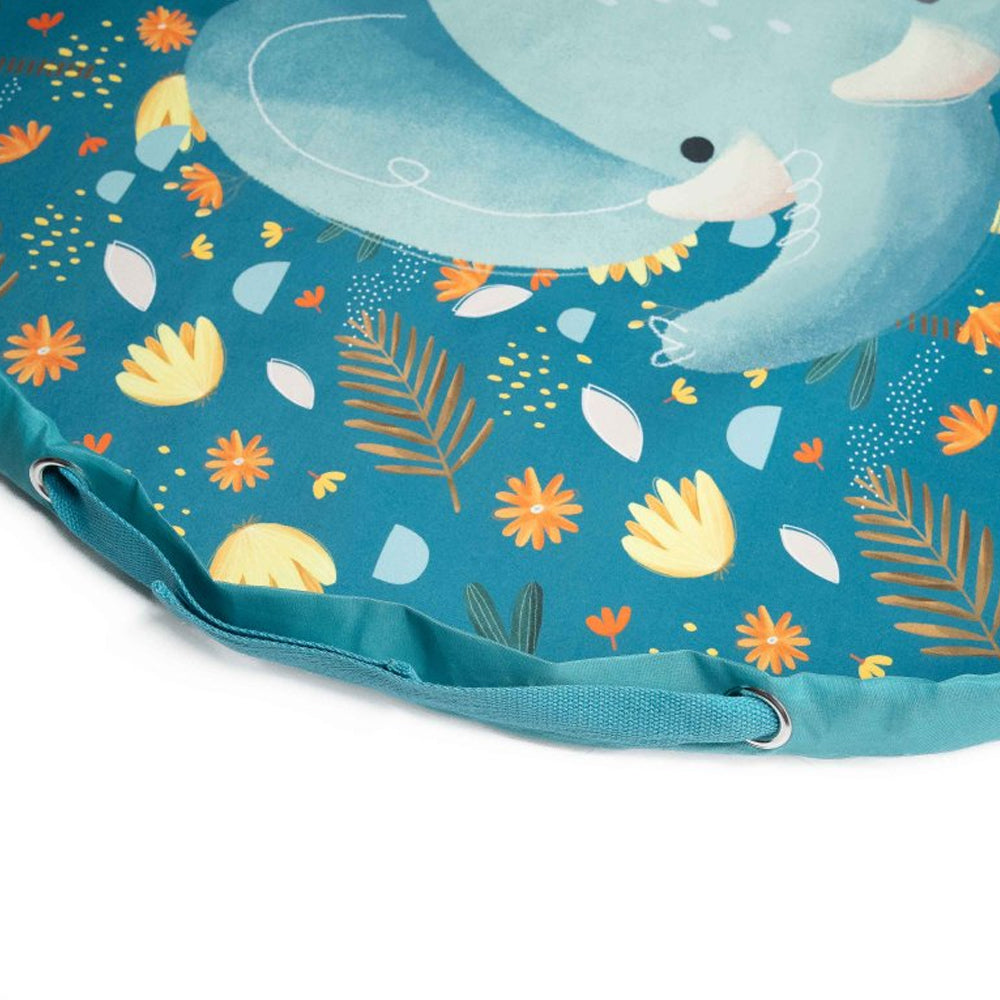 Sassi Baby/Toddler Fold Up Play Mat Bag Chewy The Elephant 3+