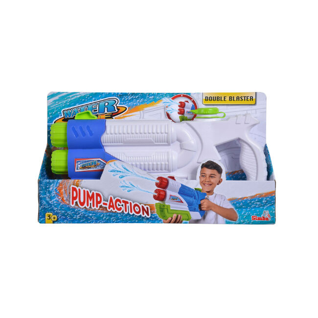 Simba Waterzone Double Blaster Water Gun 36.5cm Kids Outdoor Toy 8y+
