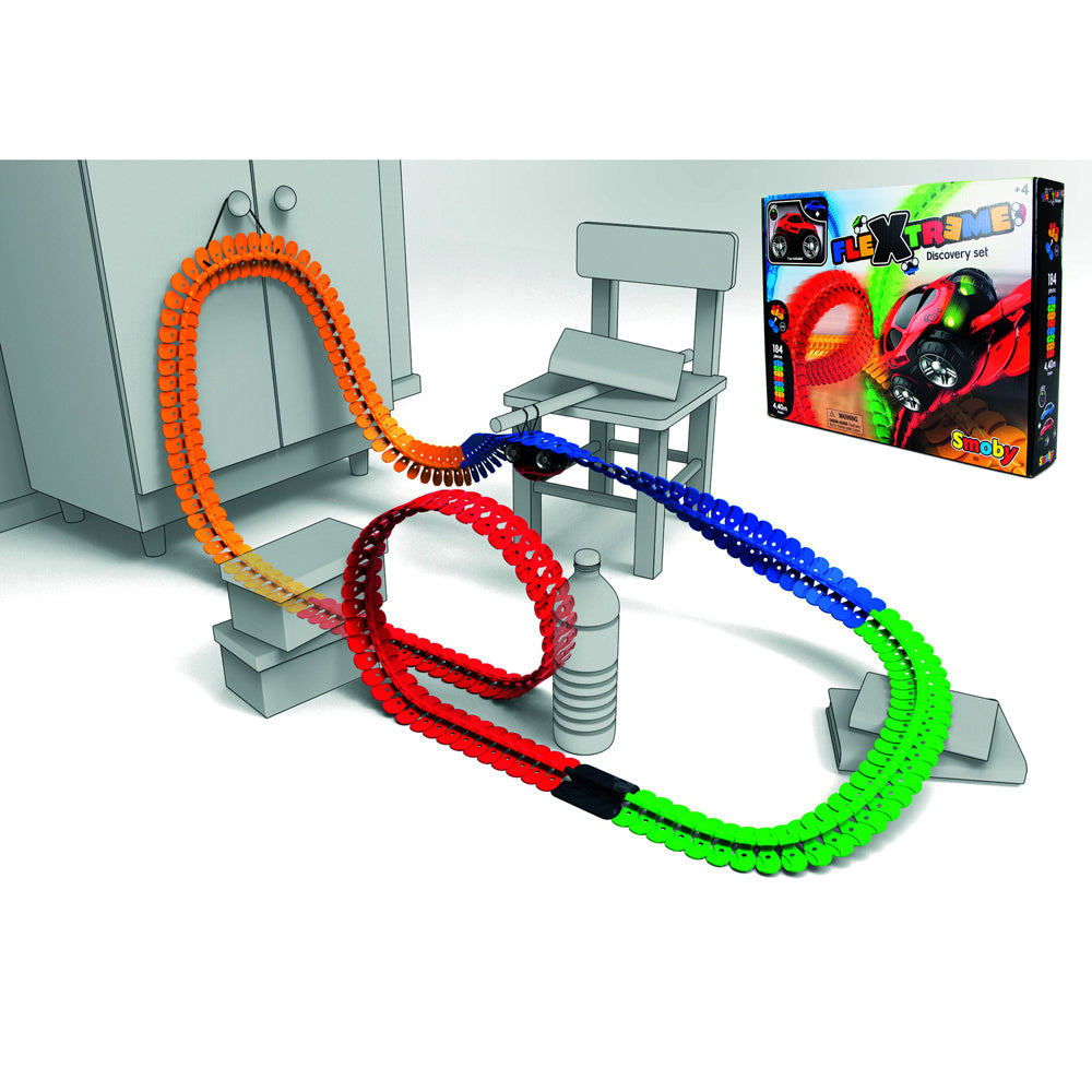 Simba FleXtreme Discovery Vehicle & Race Track Toy Set 4y+