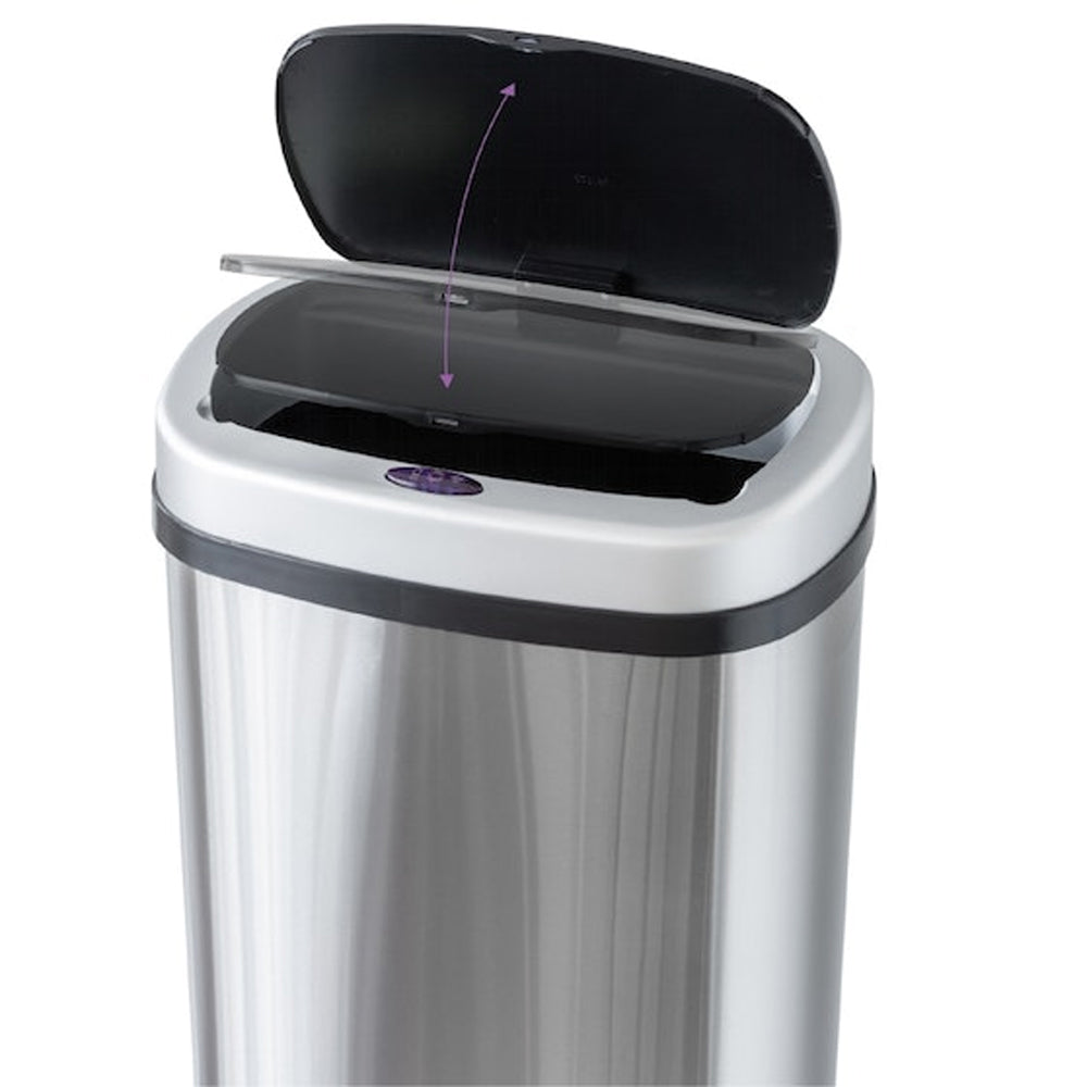 Hacienda 60L Sensor Activated Home Rubbish Bin Stainless Steel