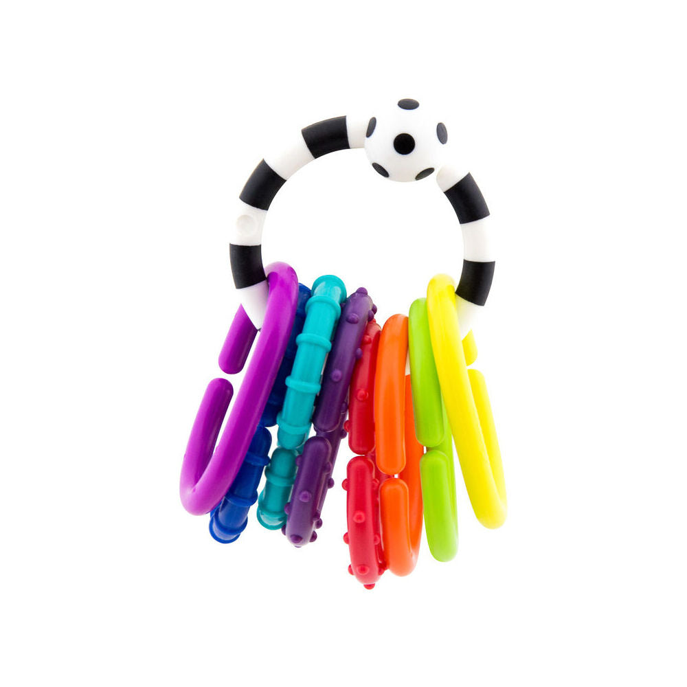 2PK Sassy Baby Ring O' Links Sensory Play Toy Newborn 0m+
