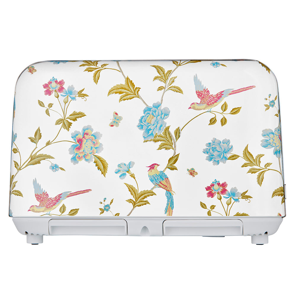 Laura Ashley Elveden 4 Slice Toaster White & Silver