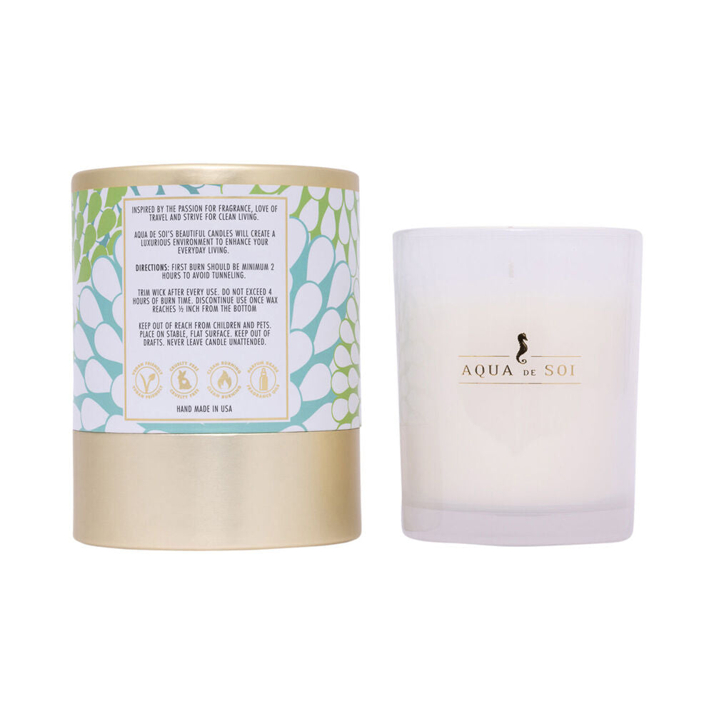 The SOi Co Elderflower Verbena Boxed Wax Candle 9oz 7.5x9.5cm - White