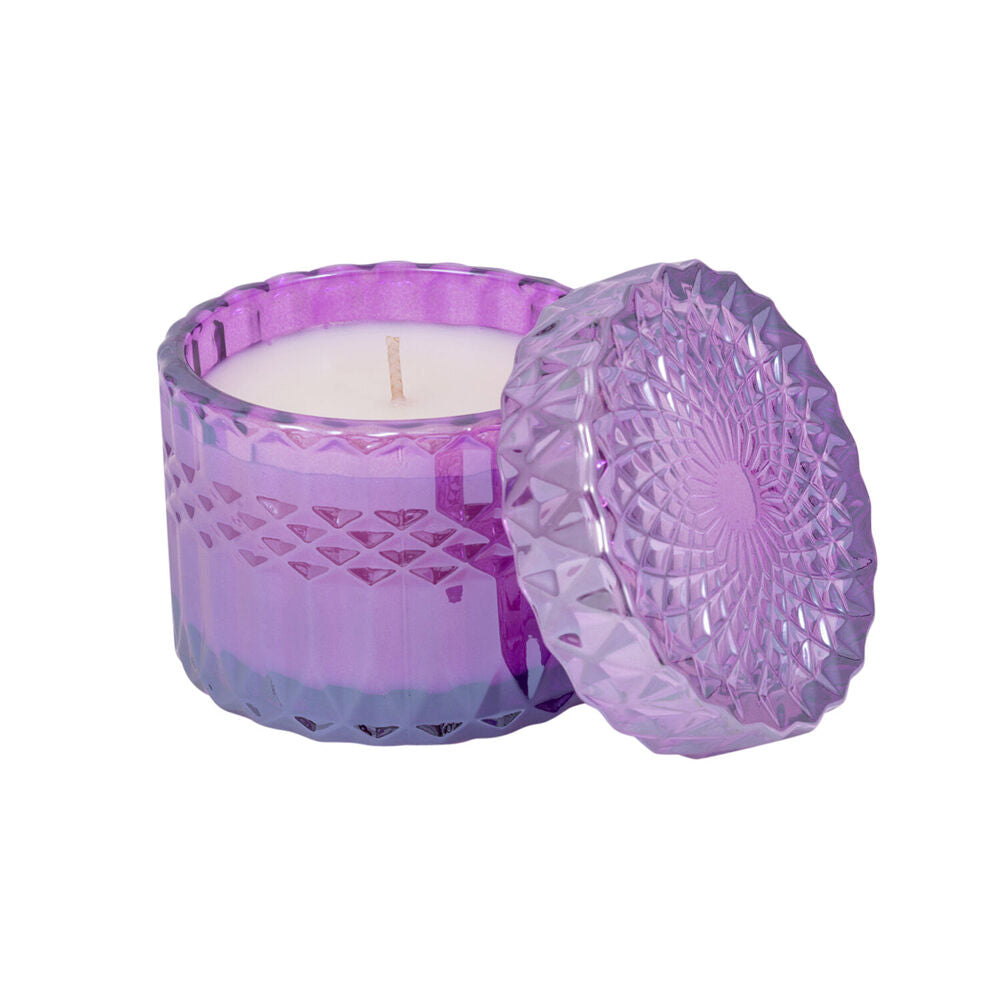 2PK The SOi Co Spa Holiday Petite Shimmer Candle 8oz 9x9cm - Purple