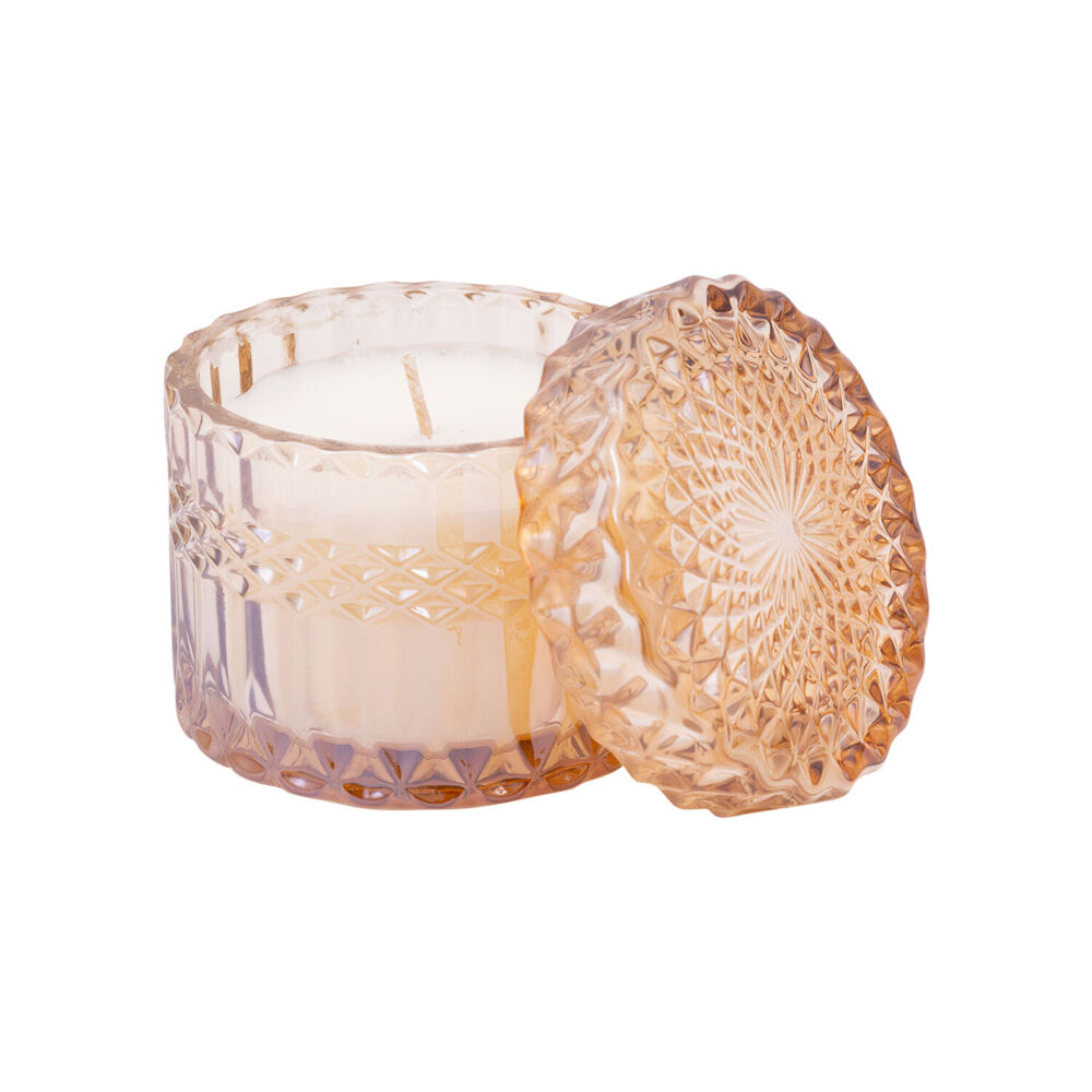 2PK The SOi Co Sparkling Vanilla Petite Shimmer Candle 8oz 8oz 9x8.5cm - Peach