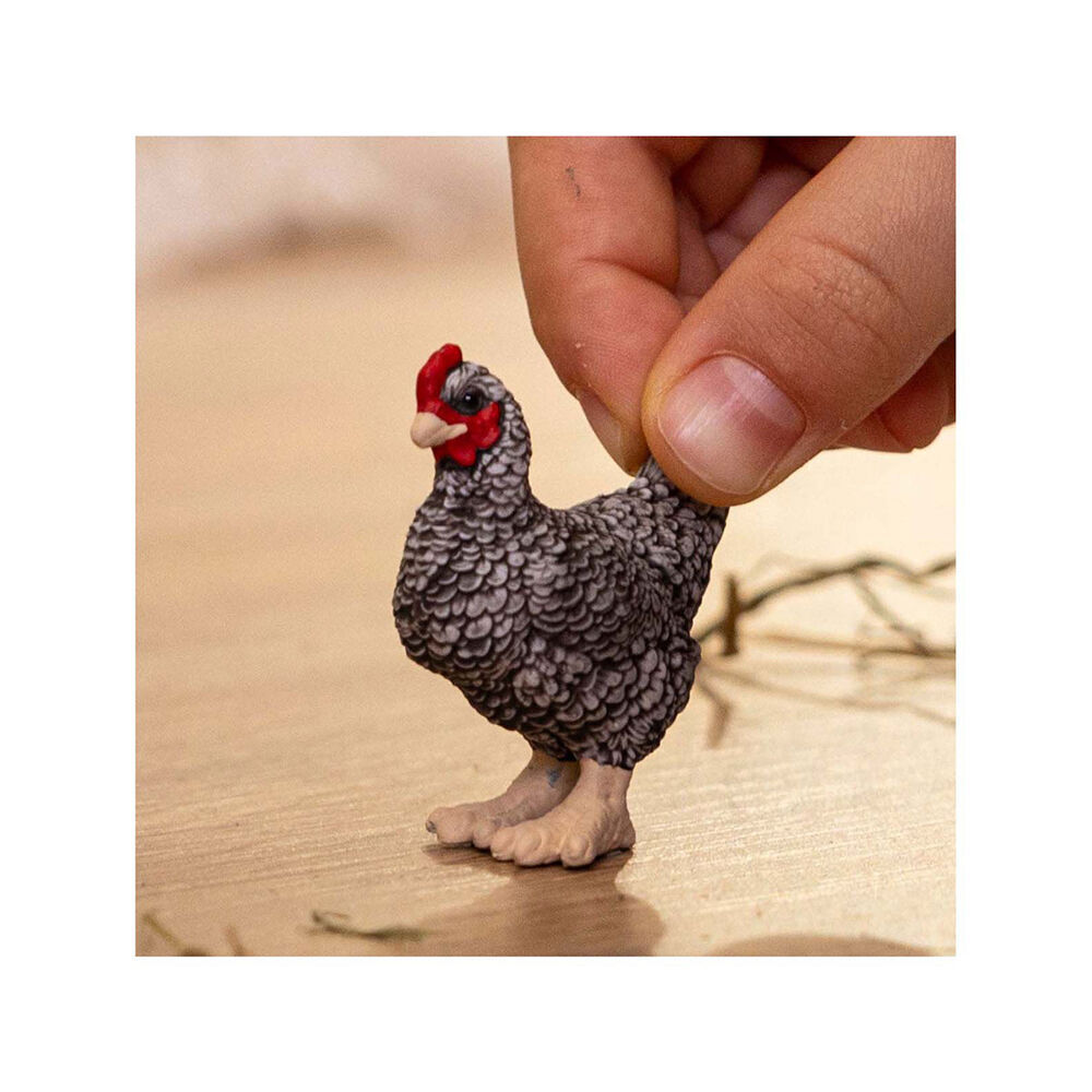 3PK Schleich Plymouth Rock Chicken Animal Figure/Sculpture Toy 3y+