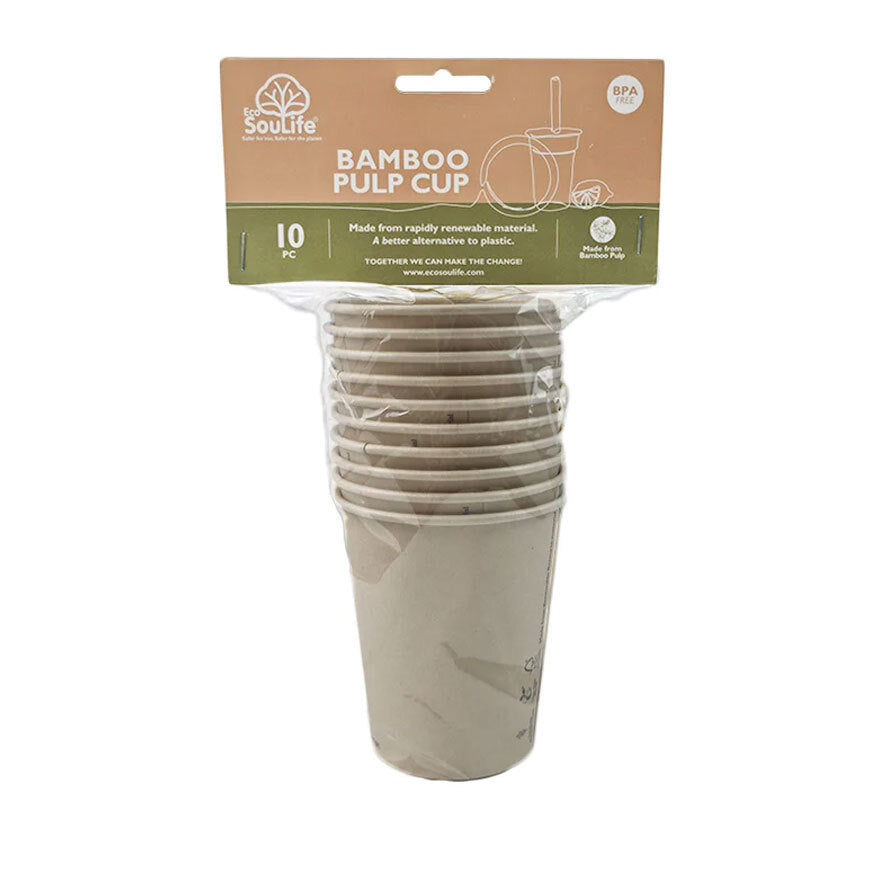 50pc Eco SouLife Bamboo Pulp Cup 236ml