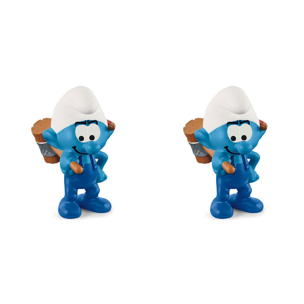 2PK Schleich Kids/Childrens Toy Figurine Handy Smurf 3y+