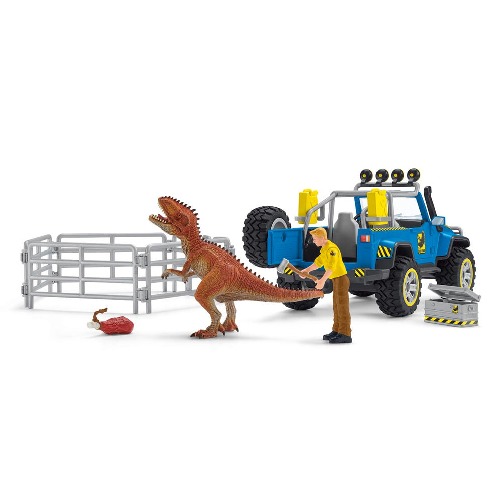 36pc Schleich Off-Road Vehicle w/ Dino Outpost Kids Toy Play Set 5-12y