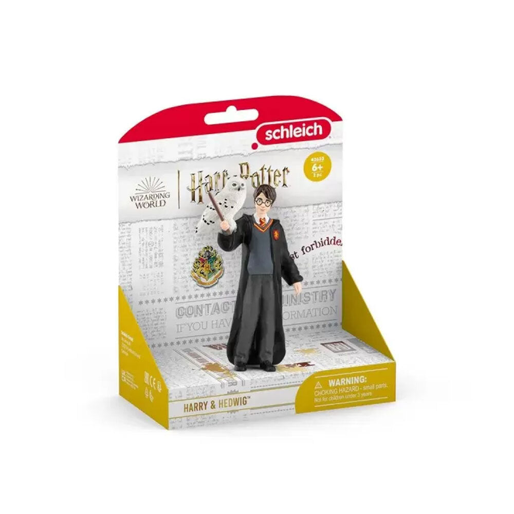 2pc Schleich Wizarding World 3.9'' Harry & Hedwig Figure Kids Toy 6-12y