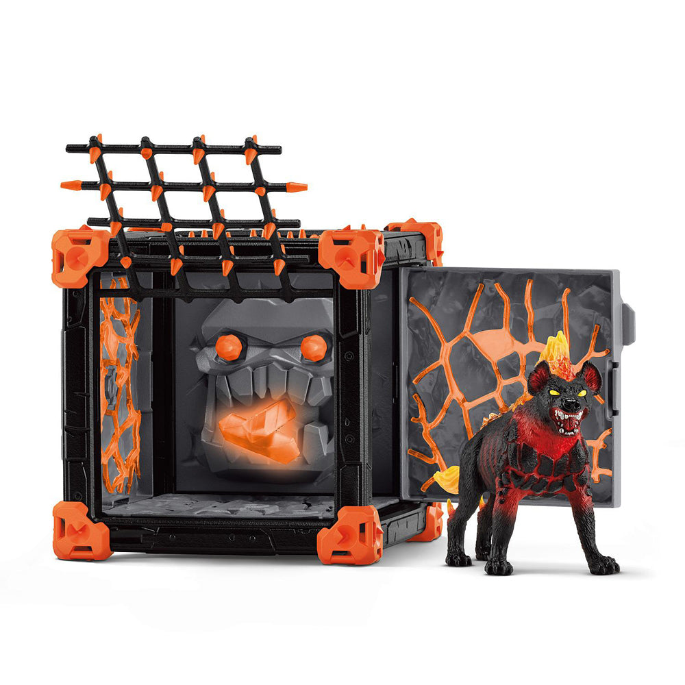 27pc Schleich BattleCave Lava Hyena Action Figure Kids Toy Set 6-12y