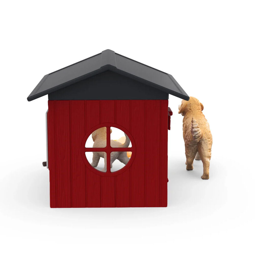 Schleich Dog kennel w/ Golden Retrievers Kids Action Figure Playset Toy 3y+