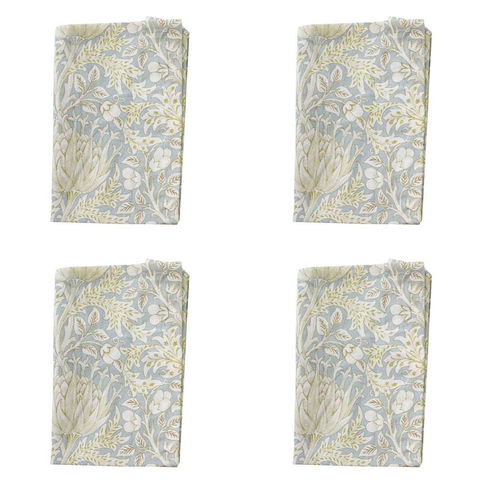 4PK LVD Cotton Stonewash 45cm Square Table Napkin - Artichoke Blue