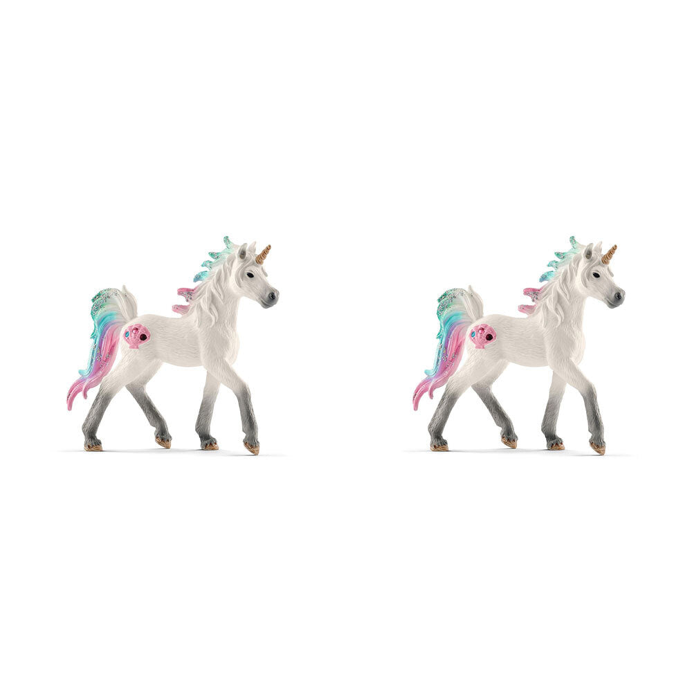 2PK Schleich Kids/Childrens Toy Figurine Sea unicorn, foal 3y+