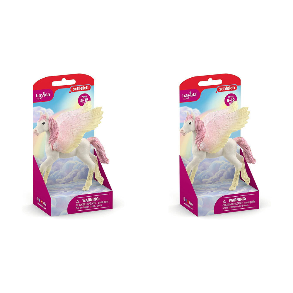 2PK Schleich Kids/Childrens Toy Figurine Sunrise Pegasus Foal 3y+