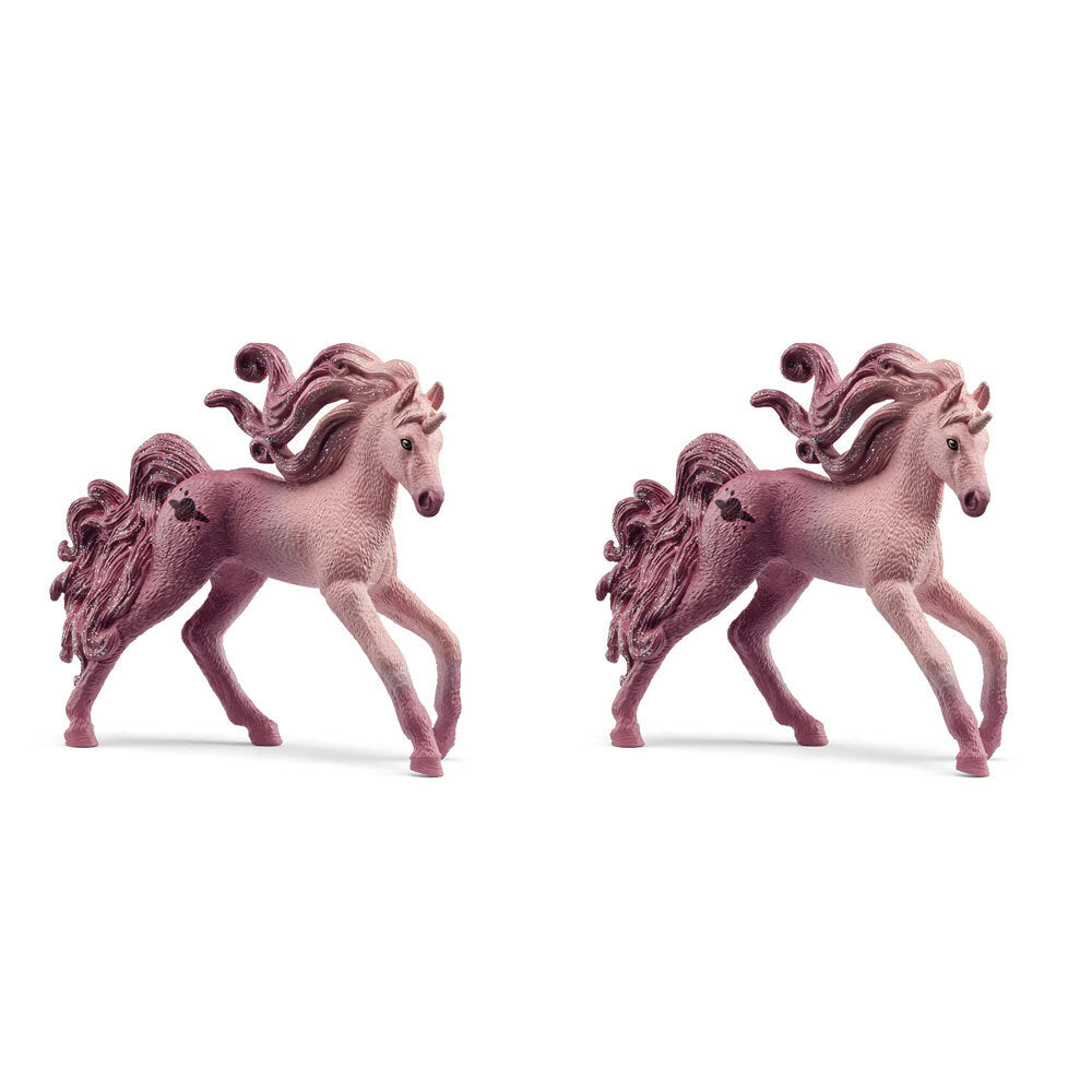 2PK Schleich Kids/Childrens Toy Figurine Collectibles Unicorn Saturnia