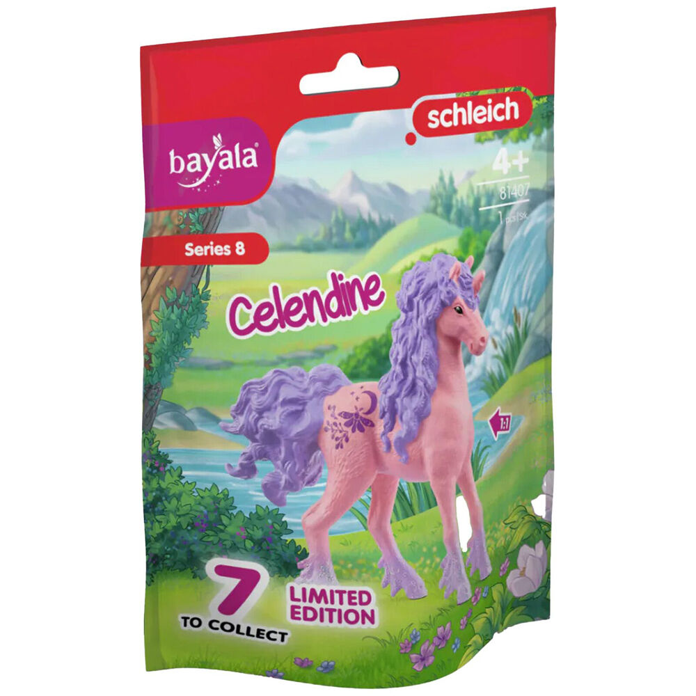 Schleich Collectible Unicorn Celendine Series 8 Vinyl Figure Toy Pink/Purple 3y+
