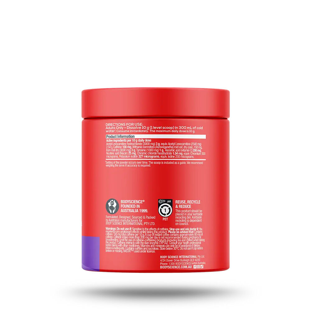 BSc Shred Carnitine 30 Serves Wellbeing Supplement 300g Grape