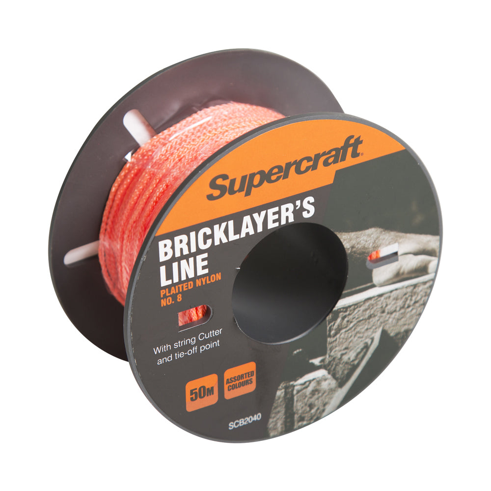 2PK Supercraft Brickline No8 Orange 100M High Visibility Construction Tool