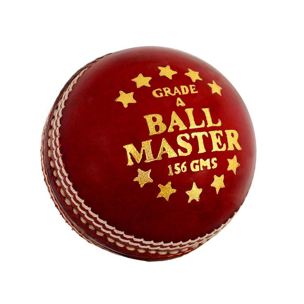 2pc Summit Global Ball Master Leather Cricket Ball 142g - Red