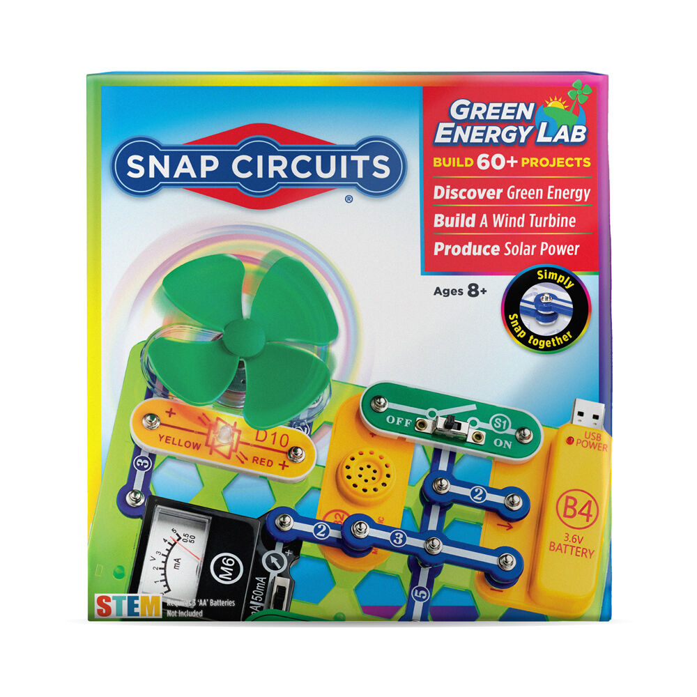 Snap Circuits Green Energy Lab Educational STEM Build Kids Toy 8y+