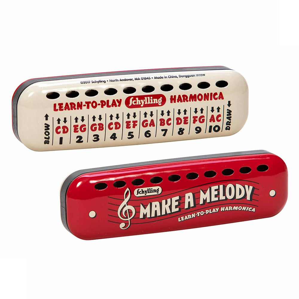 Schylling Learn To Play Harmonica Kids Musical Instrument 11.5cm Toy 3y+