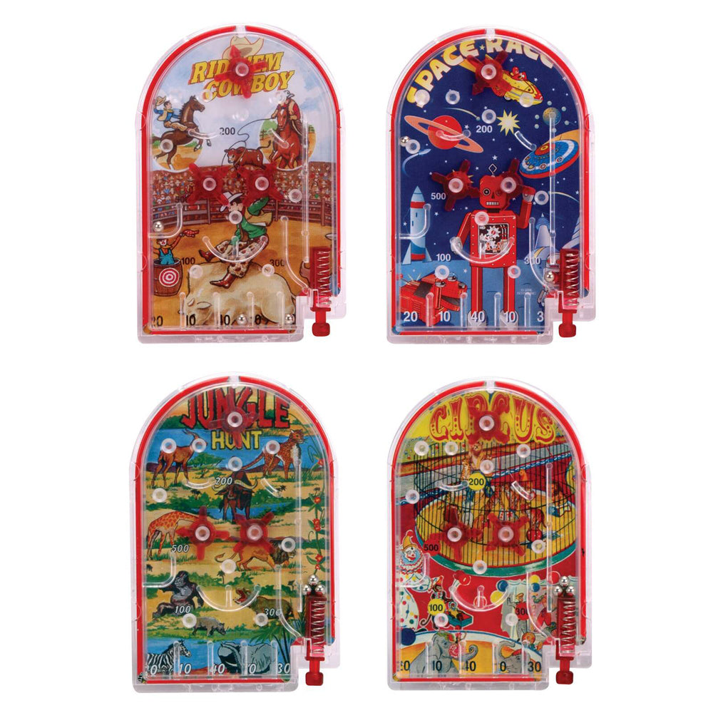 Schylling Mini Pin Ball Game Kids Toy 9cm Assorted 3y+