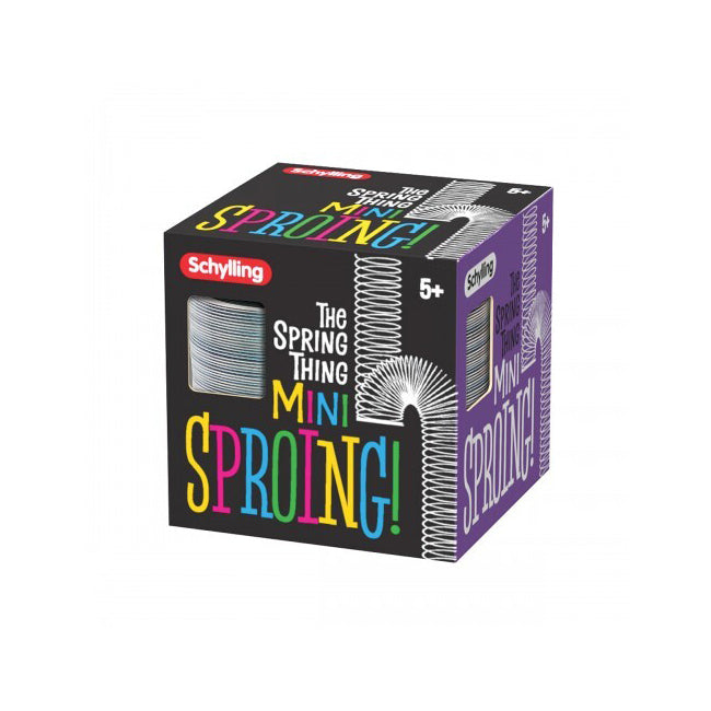 4PK Schylling Mini Sproing Metal The Spring Thing 6cm Kids Classic Toy 5y+ Assorted