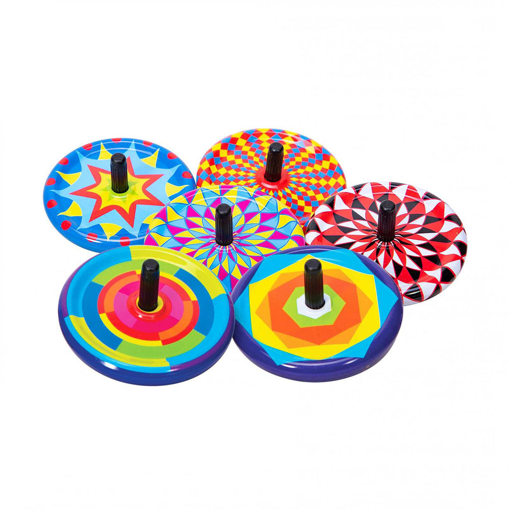 Schylling Tiny Tin Tops 6cm Classic Toy Kids 4y+ Assorted