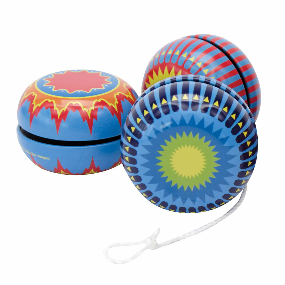 2PK Schylling Tin Yo-Yo Kids/Children Classic Toy 5cm Assorted 3y+