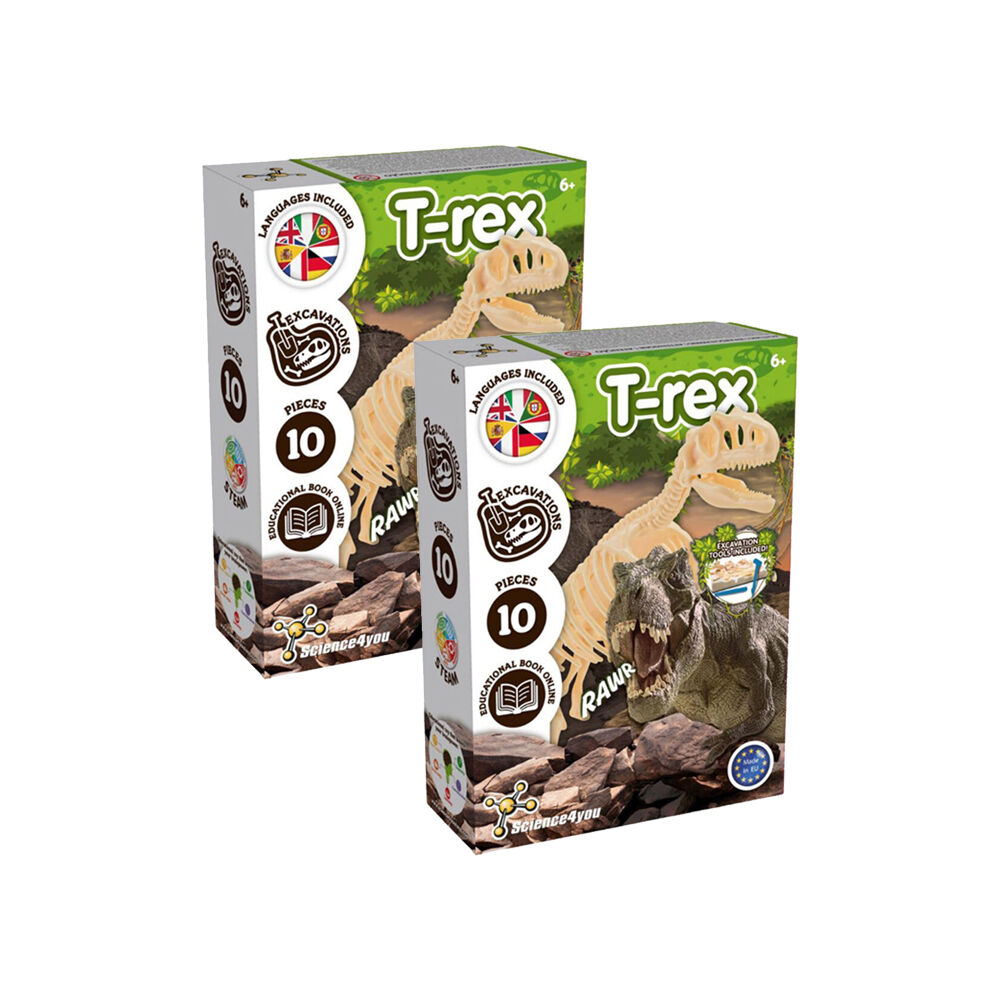 2PK Science 4 You T-Rex Fossil Excavation Kids Educational Science Kit 6y+