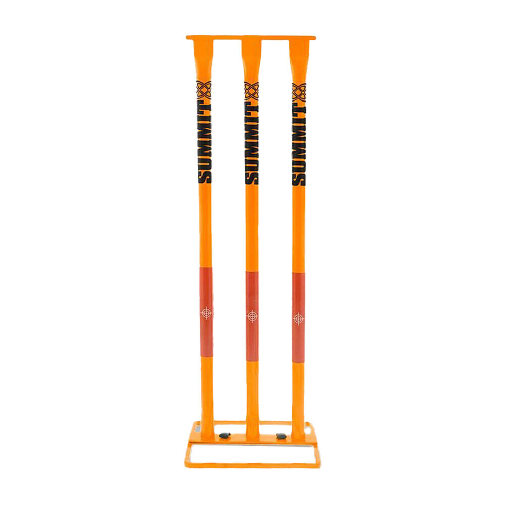 Summit Global Metal Cricket Stumps w/ Base - Orange