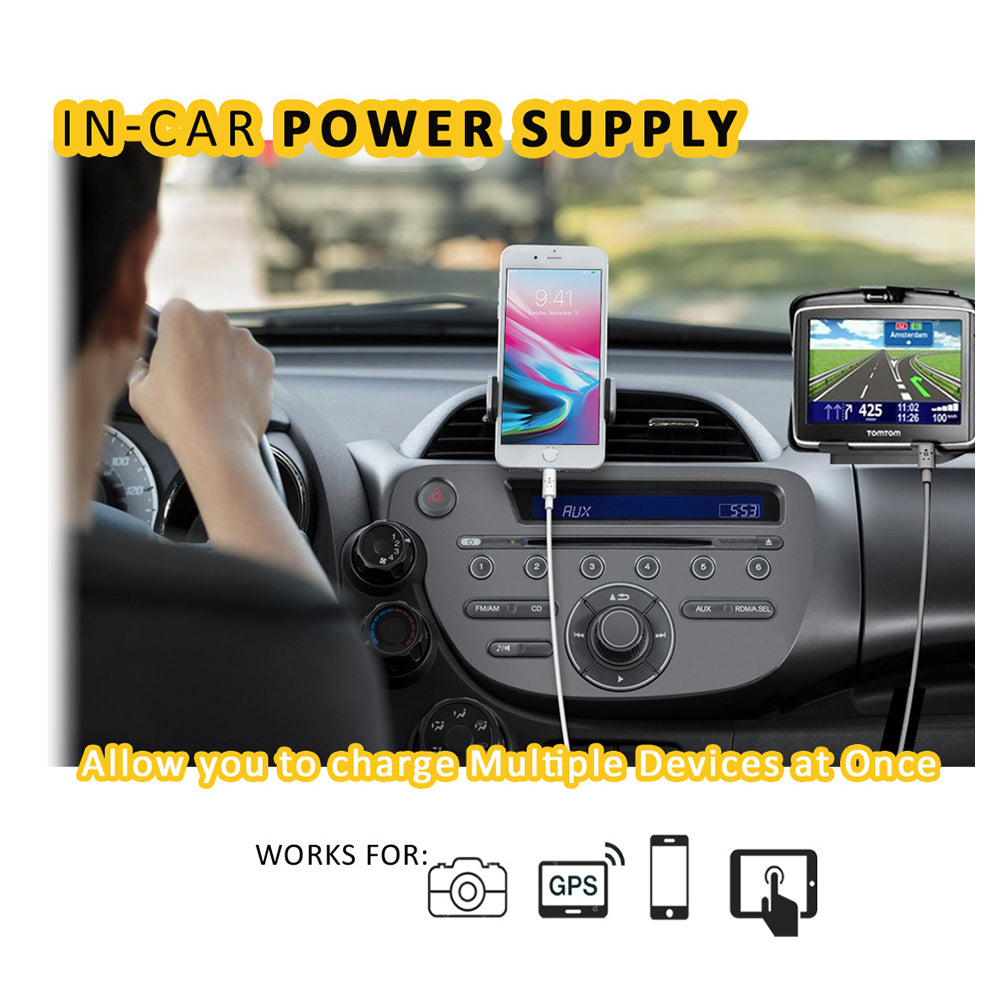 Sansai In-Car Lighter Socket Power Supply Adapter